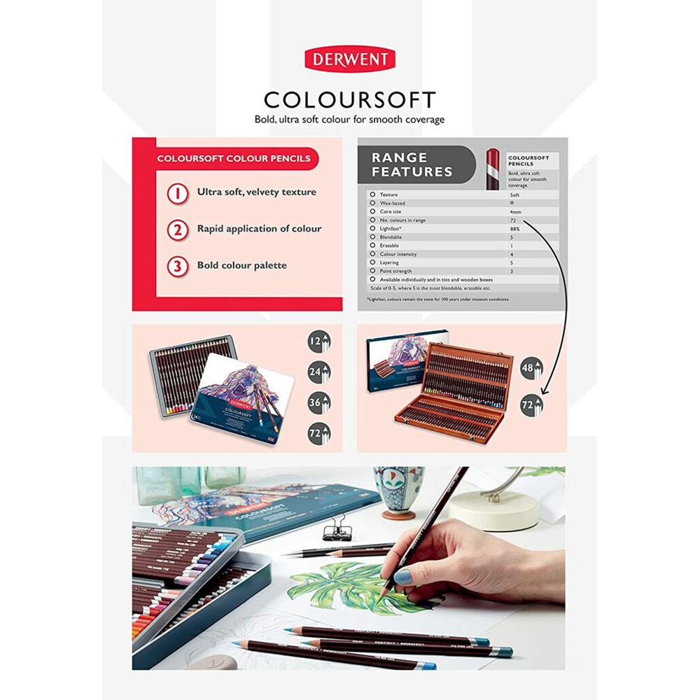 Matite colorate Derwent Coloursoft – DERWENT - 1