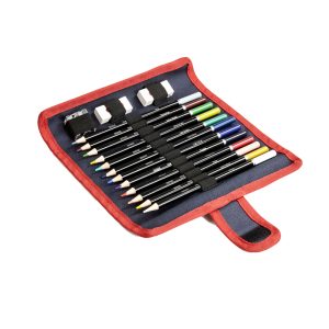 Academy set Matite colorate con astuccio arrotolabile – DERWENT - 5