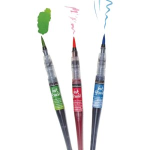 Confezione colori iridescenti pennello Ink brush – SENNELIER - 3