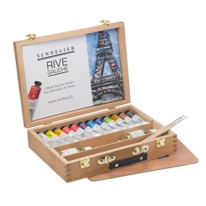 Set di colori ad olio fine Cassetta in legno  “Rive Gauche” – SENNELIER - 1