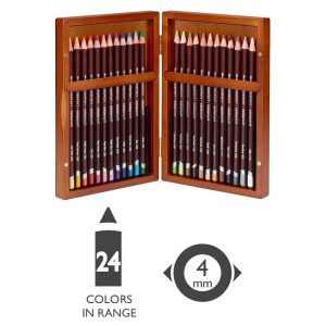 Matite colorate Derwent Coloursoft – scatola in legno d’acero – DERWENT