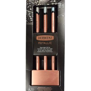 Matite colorate “Metallic” con fermacarte Edizione Limitata – DERWENT