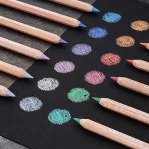 Matite colorate Mega Color Brilliant set Metallic & Black- CRETACOLOR