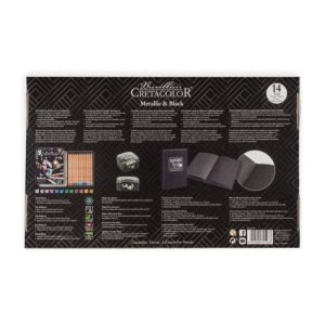 Matite colorate Mega Color Brilliant set Metallic & Black- CRETACOLOR