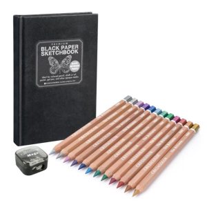 foto di Matite colorate Mega Color Brilliant set Metallic & Black- CRETACOLOR