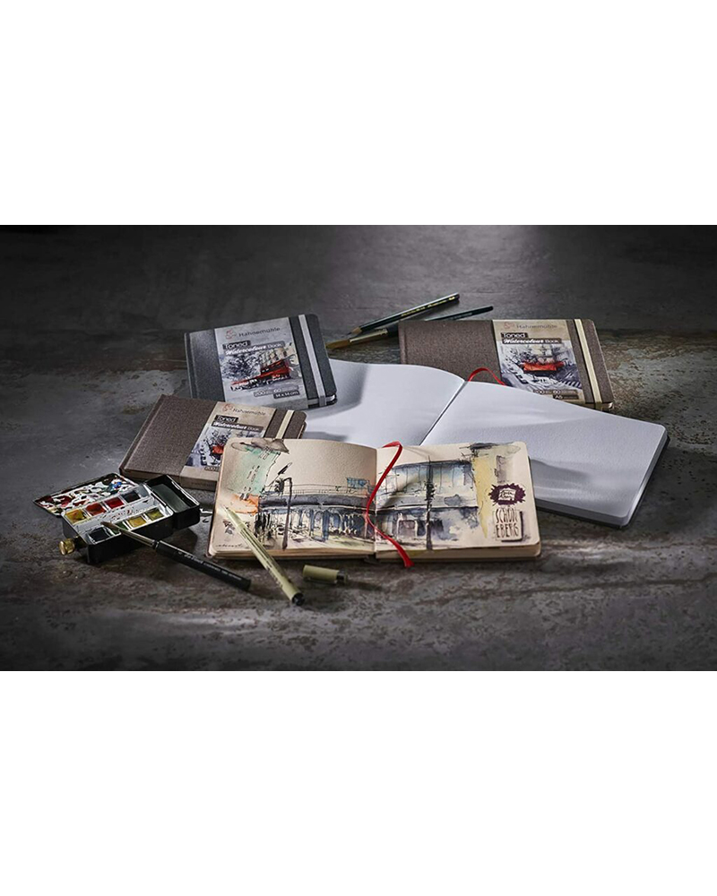 Taccuino per Acquerello con carta grigia – Hahnemühle