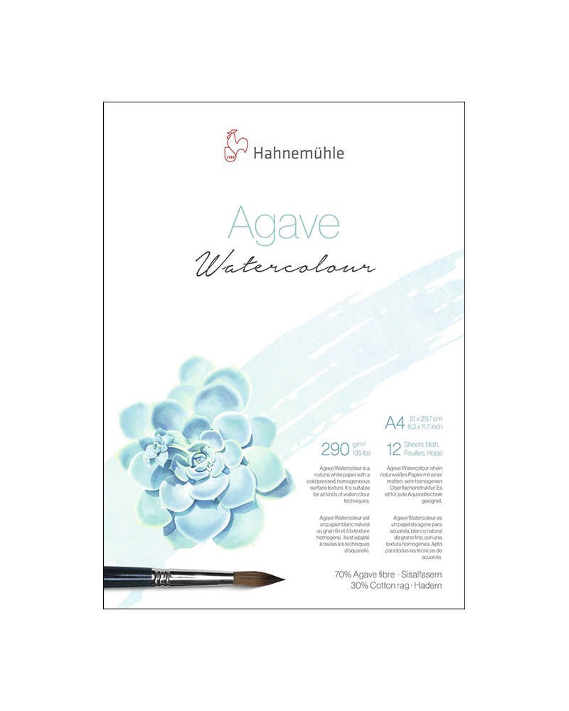 foto di Blocco per Acquerello "Agave Watercolour" 290g/m²- HAHNEMÜHLE
