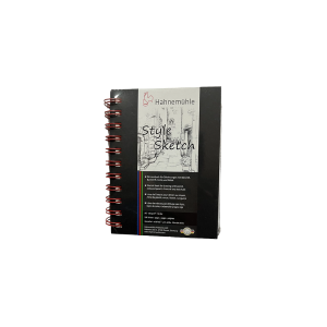 Quaderno per schizzi a spirale 120 g/m² – HAHNEMÜHLE – A6 10,5 x 14,8 cm verticale, spirale rossa