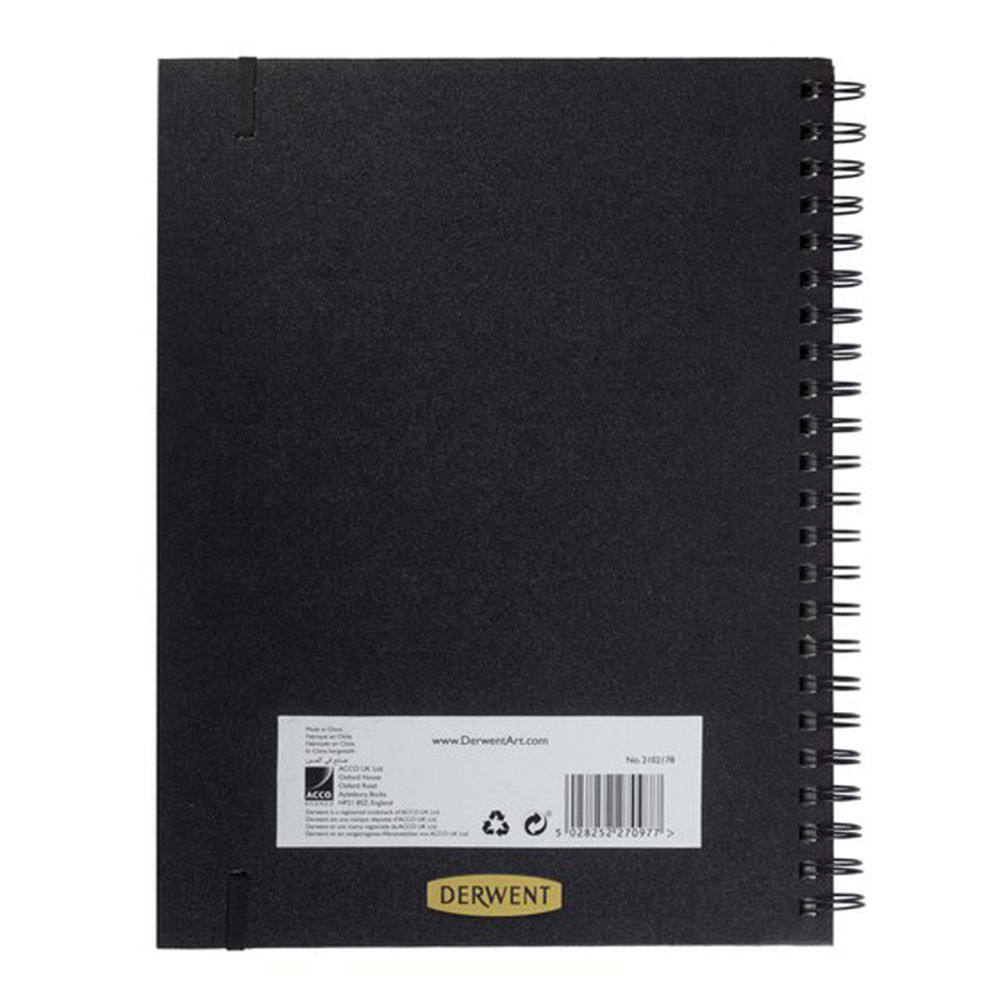 Quaderno per schizzi Black Book – Derwent, carta nera 200 g/m² - 3