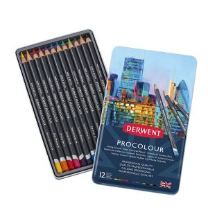 Set Matite Colorate Derwent Procolour – Matite Professionali per Artisti - 1