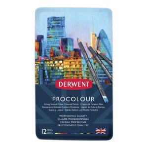 foto di Matite colorate Procolour – set da 12 – DERWENT