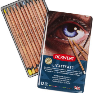 Matite colorate a base di olio – Derwent Lightfast – set da12 colori - 2
