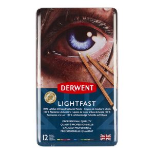 foto di Matite colorate a base di olio – Derwent Lightfast - set da12 colori