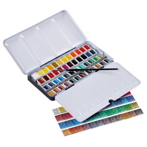 Set Acquerello Extra-Fine 48 Mezzi Godet + Pennello – SENNELIER