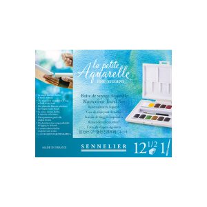 Set Acquerelli Sennelier – “La Petite Aquarelle” 12 Mezzi Godet da Viaggio