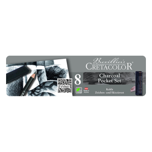 SET TASCABILE CARBONE 8 PEZZI – CRETACOLOR | set carboncini cretacolor - 1