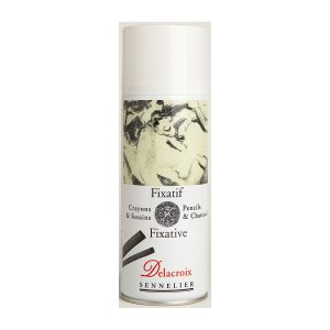 foto di spray fissativo pastelli carboncini