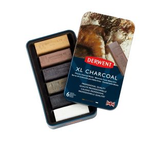 Carboncino Idrosolubile CHARCOAL XL – Confezione da 6 colorazioni – DERWENT - 4