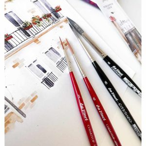 Set pennelli per acquerello Urban Watercolor serie 5602 – Da Vinci – - 3