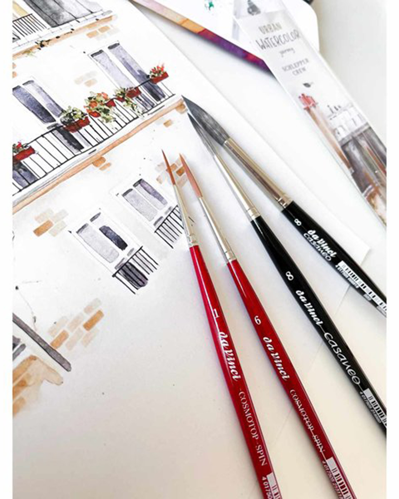 Set pennelli per acquerello Urban Watercolor serie 5602 – Da Vinci – - 3