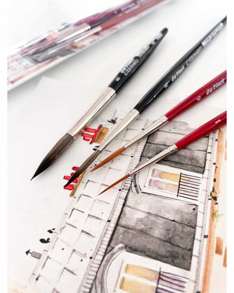 Set pennelli per acquerello Urban Watercolor serie 5602 – Da Vinci – - 4