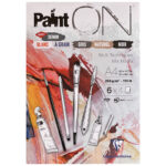 Blocco Paint ON n. 6 "Colori Assortiti" - 250 g/m² - multi tecnica - CLAIREFONTAINE