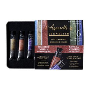 FOTO DI Sennelier Acquerelli in Tubetto – Set Iridescent Pastels & Metallics