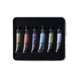 Sennelier Acquerelli in Tubetto – Set Iridescent Pastels & Metallics