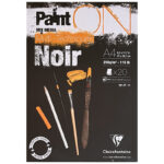 Blocco Paint ON "Nero" - per colori chiari - 250 g/m² -  CLAIREFONTAINE