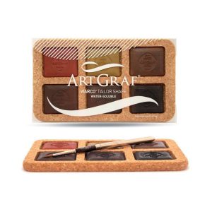Art Graf – Set da 6 gessetti di grafite solubile – VIARCO - 2