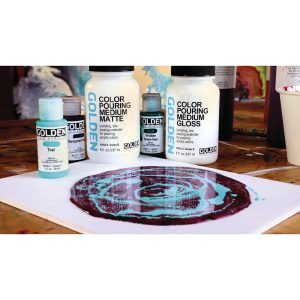 Fluid Art Set Brillante – Color Pouring Medium Gloss – GOLDEN –