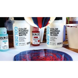 Fluid Art Set Opaco – Color Pouring Medium Matte – GOLDEN –