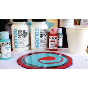 Fluid Art Set Brillante – Color Pouring Medium Gloss – GOLDEN –
