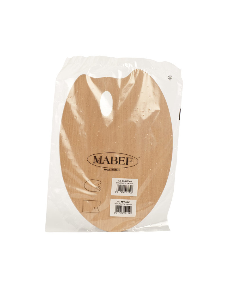 Tavolozza di Legno Ovale – MABEF - 1