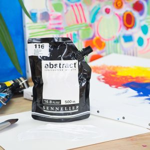 Acrilico Abstract in busta da 500 ml – BIANCO/NERO – SENNELIER