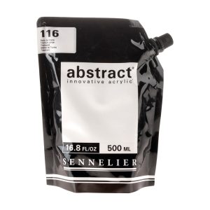 Acrilico Abstract in busta da 500 ml – BIANCO/NERO – SENNELIER – 116 Bianco Titanio
