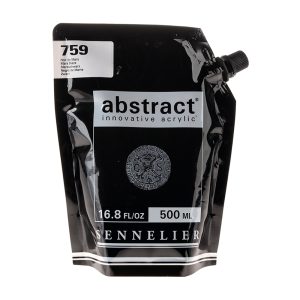 Acrilico Abstract in busta da 500 ml – BIANCO/NERO – SENNELIER – 759 Nero di Marte