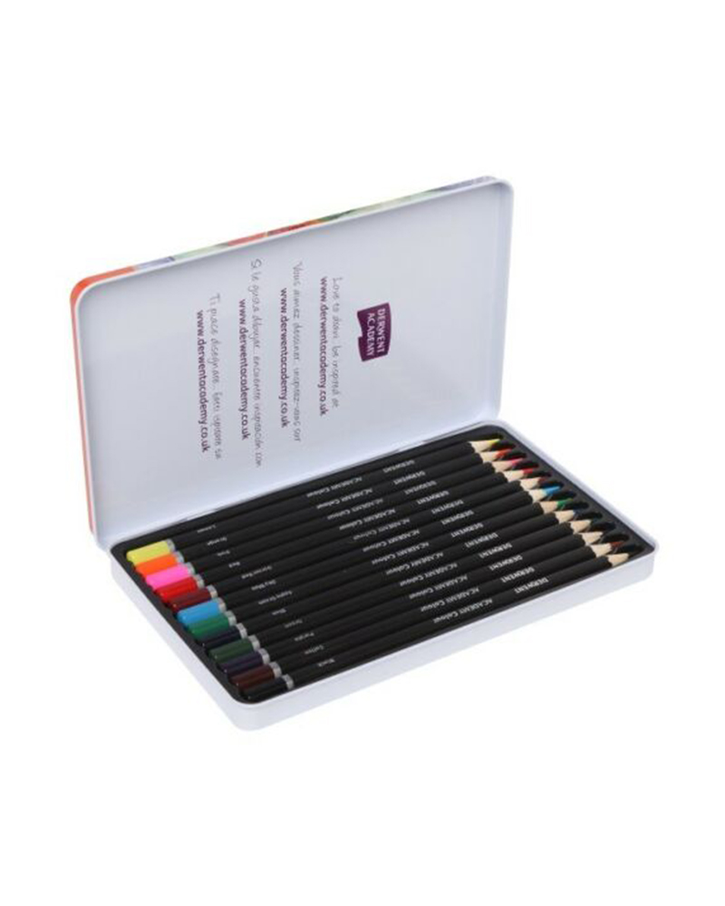 Set di 12 matite colorate artistiche – Academy Colouring – DERWENT - 2