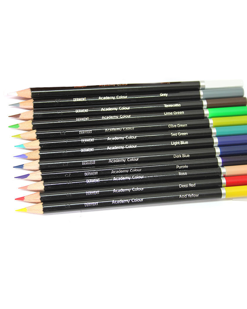 Set di 12 matite colorate artistiche – Academy Colouring – DERWENT - 4