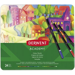 Set di 24 matite colorate artistiche – Academy Colouring – DERWENT - 1