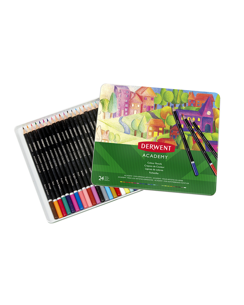 foto di Set di 24 matite colorate artistiche - Academy Colouring - DERWENT