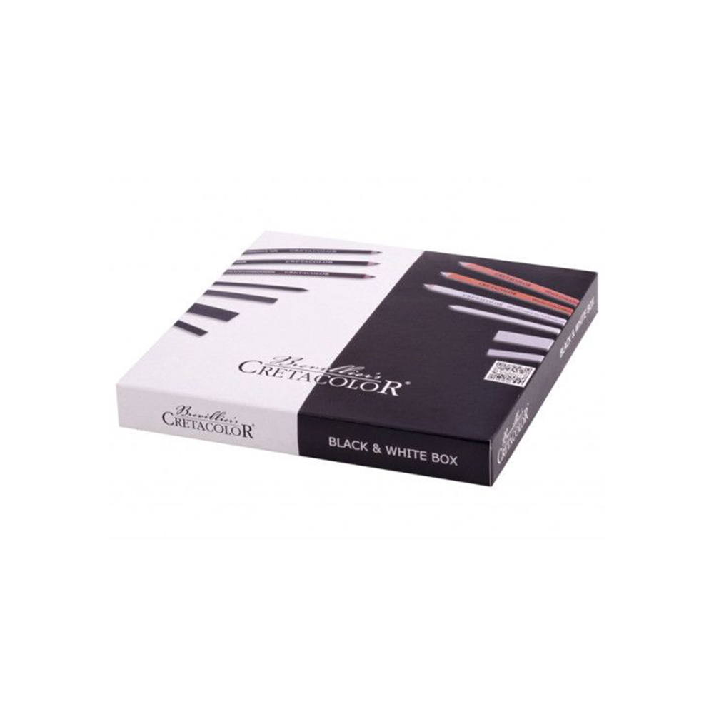 “Black & White Box” Set da Disegno – scatola in legno – CRETACOLOR - 4