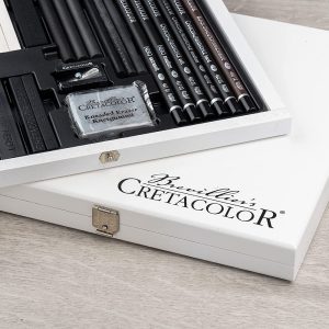 “Black & White Box” Set da Disegno – scatola in legno – CRETACOLOR - 5