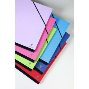 Cartelle portadisegno colorate con elastico – CLAIREFONTAINE