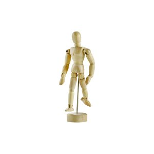 Manichino Maschio in legno arti snodabili – Altezza 12 cm