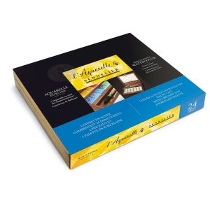 Cofanetto di lusso in noce – set acquerello Extra Fine – 24 ½  godet – SENNELIER - 1
