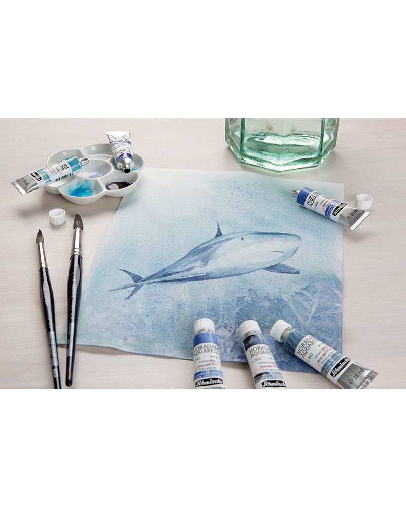 Set di Acquerelli Horadam Super Granulati 5×15 ml – Mare Profondo – SCHMINCKE - 7