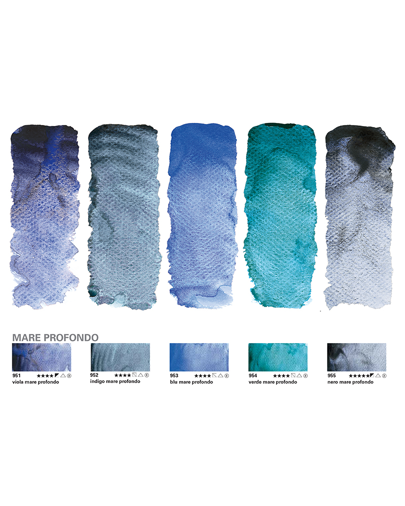 Set di Acquerelli Horadam Super Granulati 5×15 ml – Mare Profondo – SCHMINCKE - 8