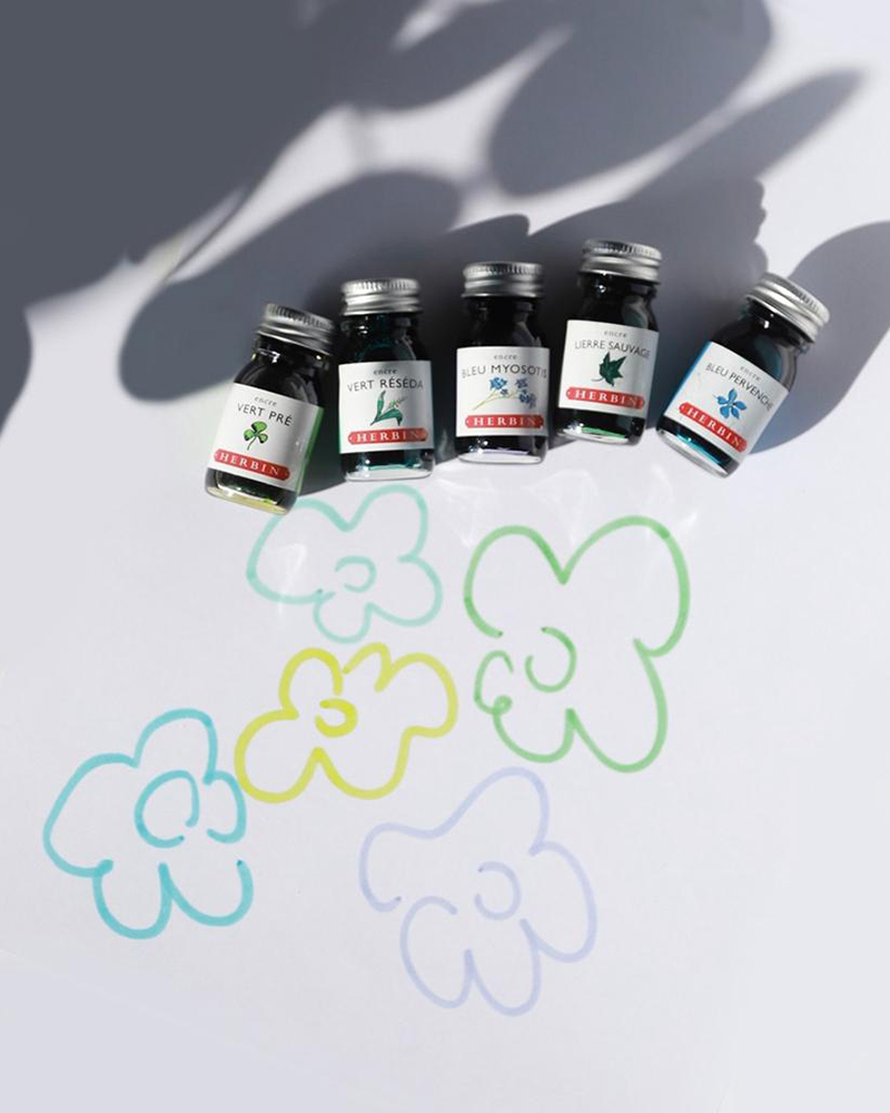 Confezione Inchiostri per stilografiche – 5 x 10 ml – “Set Primavera” HERBIN - 1
