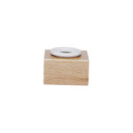 Calamaio di porcellana con supporto in legno – Accessorio elegante per calligrafia